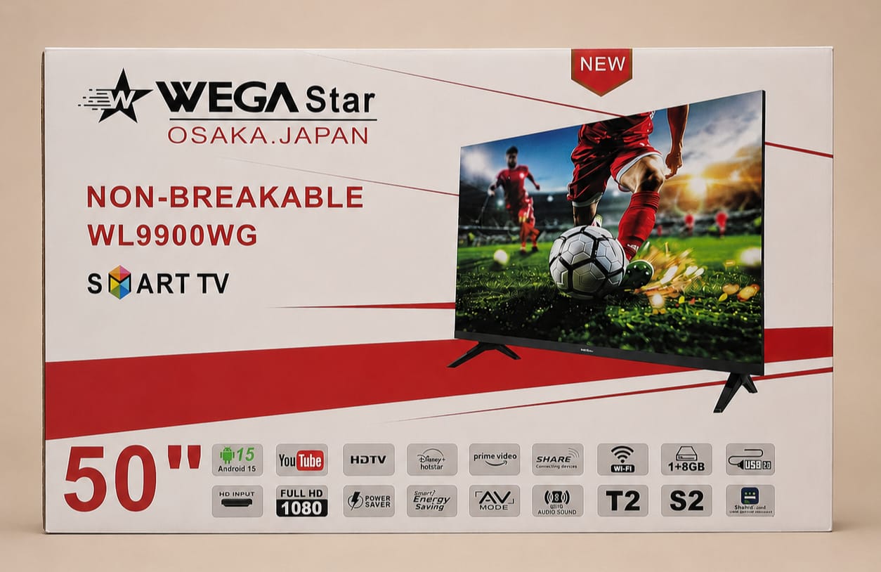 WegaStar 50 Inch Frameless Smart LED TV